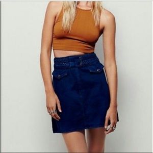 Braided free people skirt